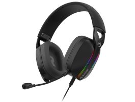 MARVO Pulz 70S vezetékes fejhallgató - fekete - RGB világítás (HG9086 BK)